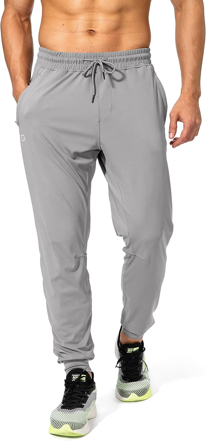 Men'S Sweatpants with Zipper Pockets Athletic Pants Traning Track Pants Joggers for Men Soccer, Running, Workout