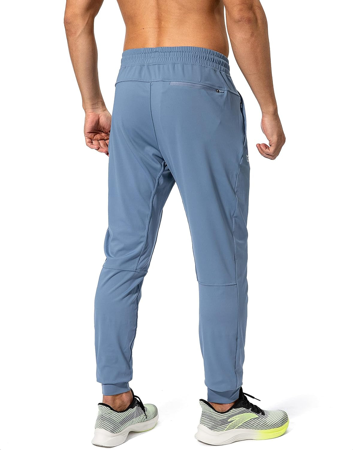 Men'S Sweatpants with Zipper Pockets Athletic Pants Traning Track Pants Joggers for Men Soccer, Running, Workout