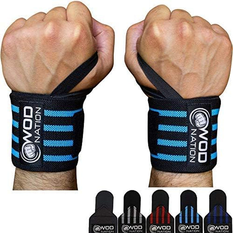 Wrist Wraps for Weightlifting, Professional Gym Wrist Straps W/Thumb Loop, Wrist Wraps for Men & Women, Wrist Support Wraps for Strength Training, Powerlifting & Bodybuilding